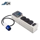 Usb Power With Plug And Socket IP44 USB European Caravan Power Adaptor Plug And Socket With Cable And Circuit Breaker