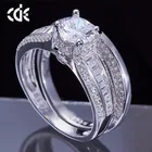 Fashion Couple jewelry 925 sterling silver engagement ring