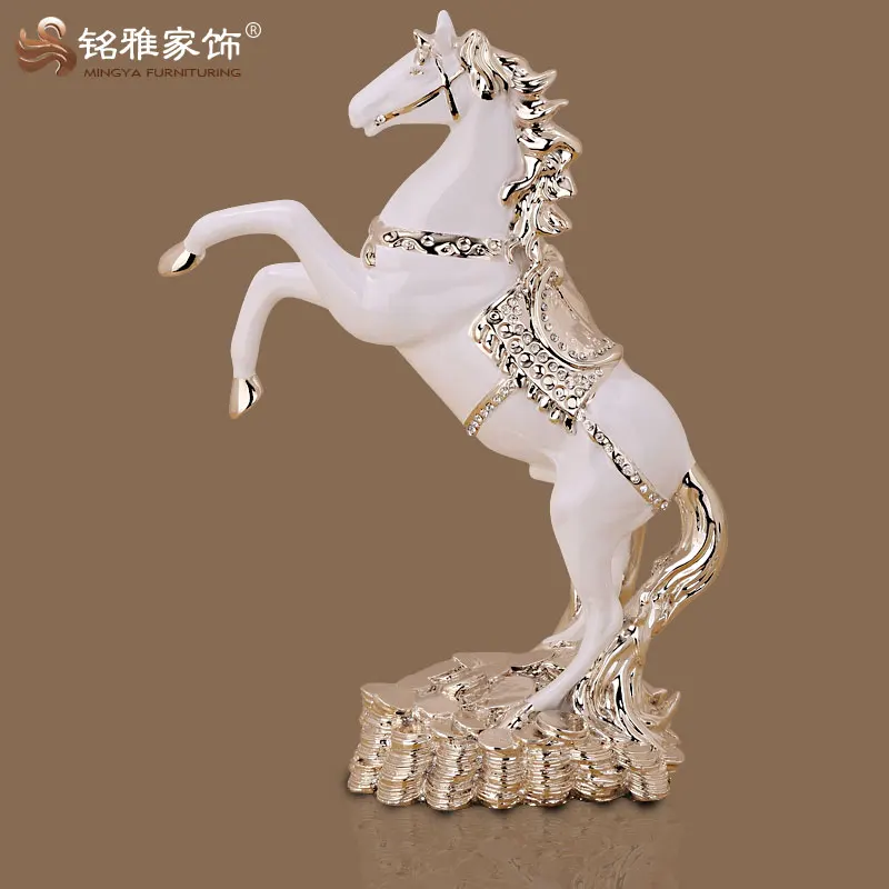4 DAWEIF Chinese New Year Decoration Good Luck Fortune Cow Statue Cattle Sculpture Resin Figurines Home Office Desk Decor