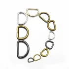 D Ring Designer Metal Ring Rose Gold Custom Size Metal Open D Ring Metal D Ring Metal Ring For Handbag