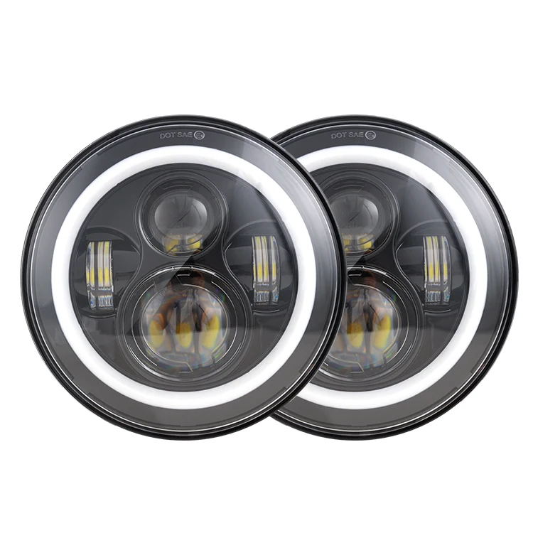 Meesterschap Schaduw lid Loyo Hotsale Luces Led Auto Carro Moto 7inch Round Led Headlight For Jeep  Wrangler Harley - Buy Luces Led Para Autos,Luces Para Carros,Luces Moto  Product on Alibaba.com