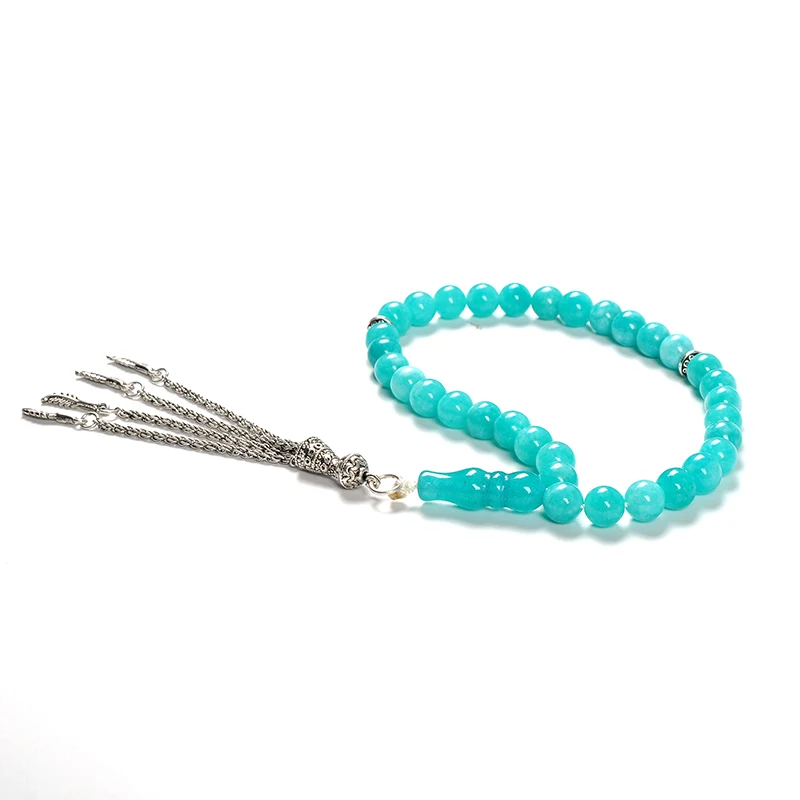 YS109 Cheap Whole-Sale Mala Beads custom Wholesale Muslim Religious  Blue Tasbih  for Wedding Gifts Prayer Beads