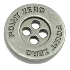 Zinc Button Metal Alloy Button Custom Made 4 Holes Engraved Logo Antique Silver Color Zinc Alloy Metal Button For Coat