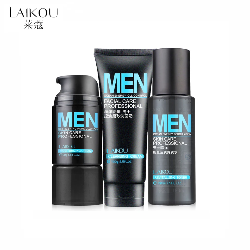 Machtigen Ambacht Zus Laikou Men Personal Skin Care Products Face Cleaner Toner Cream  Rejuvenating Skin Care Set - Buy Men Skin Care,Men Face Cream,Men Face Care  Product on Alibaba.com