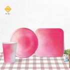 Products Wedding 2020 New Products Paper Plate High Quality Iridescent Disposable Paper Plates Wedding Tableware