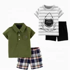 Baby Clothes Factory Baby Clothes Baby Boys Fashionable Short T-shirts And Shorts Clothes Set