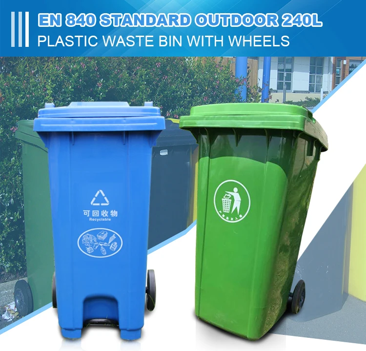 Plastic Trash Can Manufacture Litre Trash Can Outdoor Waste Bin