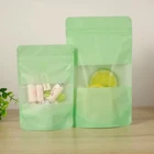 Plastic Biscuit Mylar Bags Smell Proof Frosted Childproof Mylar Pe Poly Zip Lock Packing Plastic Candy Biscuit Bags