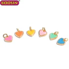 Charms Fashion Jewelry Accessories Zinc Alloy Enamel Heart Shape Love Charms