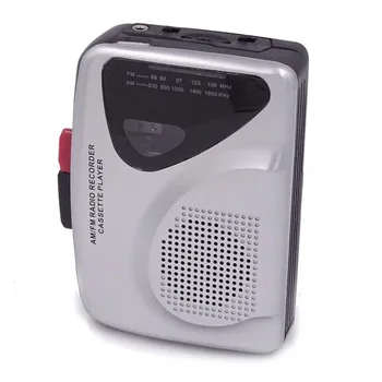 Portable Audio Cassette Player and cassette recorder with AM/FM radio with earphone