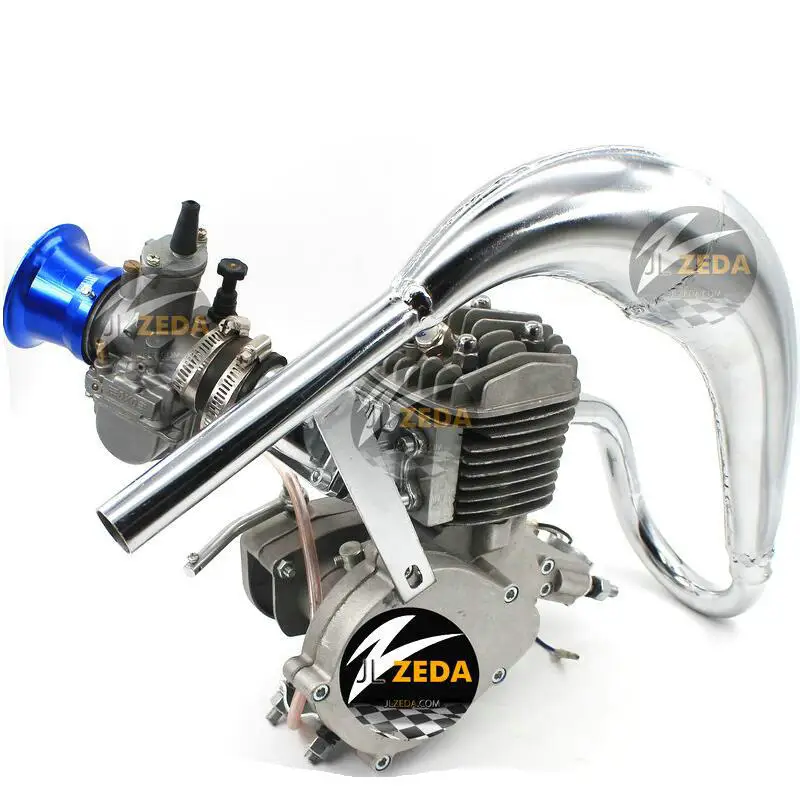 40+ 80CC PK80 Bicycle Motor Kit MPH Ported Cylinder Window Reed and OKO Carb. 