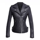 Genuine Leather Jacket Woman Leather Classic Ladies Girls Racing Slim Genuine Leather Motor Winter Jacket Woman
