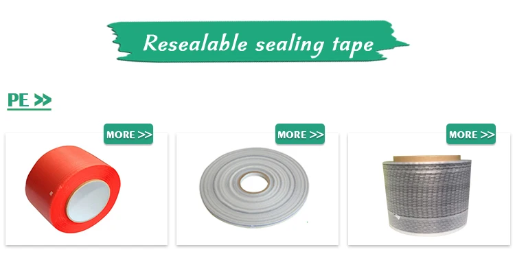 Blue Color Film Resealable Bag Sealing Tape for Ldpe Bopp Cpp Bag manufacture