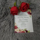 Wedding Customized UV Printing Frosted Acrylic Wedding Invitation