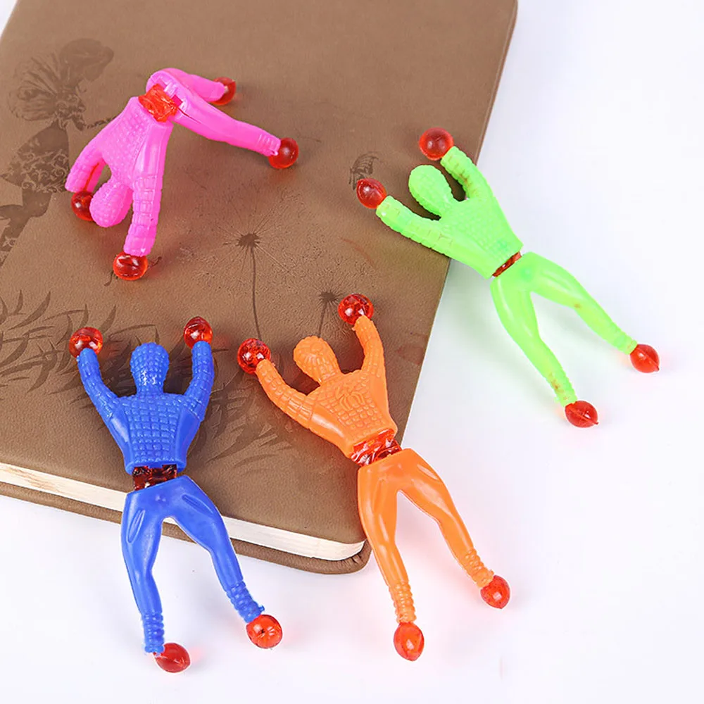 ZF69 2019 Hot selling plastic tpr squishy spider sticky wall toys Mini kids promotional toy for kids