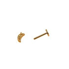 Piercing Lip Ear 14K Gold Plated F136 Titanium Piercing Threadless Push In Labret Studs