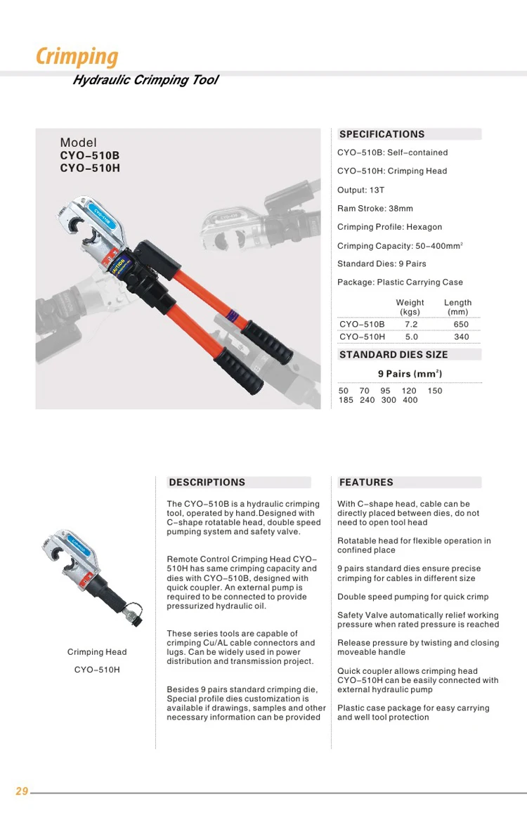 Hydraulic Crimping Tool