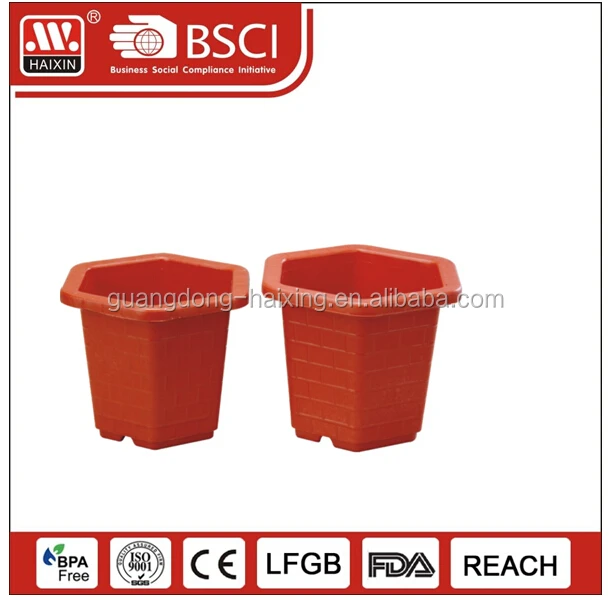 Wholesale small plastic decorative balcony and wall mounted flower stand pots