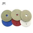 Pad Angle 4 Inch 3 Step White Diamond Wet Flexible Granite Polishing Pad For Angle Grinder