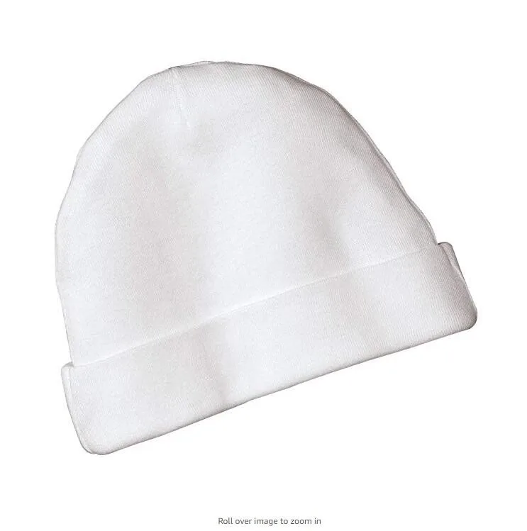 manufacturer High quality soft and comfortable white hospital baby hat baby capP