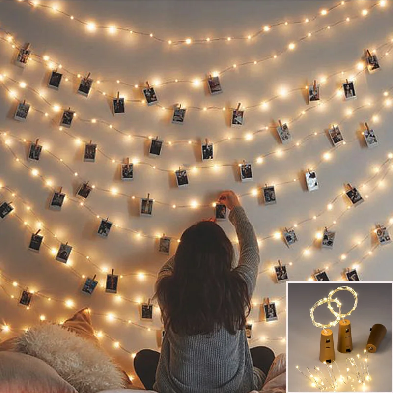 battery fairy lights bedroom