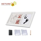 Shower Gifts Handprint Baby Handprint Photo Frame Kit For Nursery Decor Non Toxic Clay Ink Pad For Baby Shower Gifts