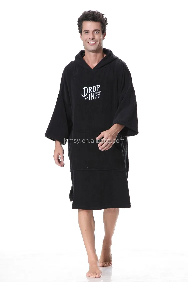 Changing Dress Bath Towel Adult Terry Big Body Shower Hooded Poncho robe