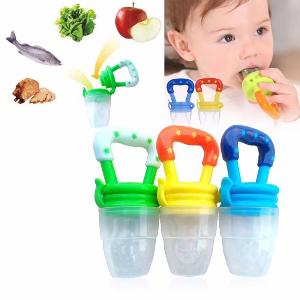 Fresh Food Nibbler Baby Pacifiers Feeder Kids Fruit Nipples Feeding Safe Tool 