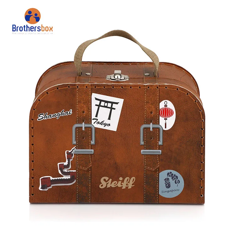 handmade paper gift box large cardboard suitcase