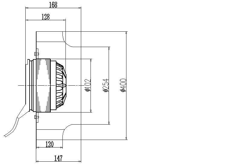 Centrifugal Blower, 450mm, Aluminum - detail 8