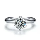 White Gold Engagement Ring Whitegoldrings Fashion Customized 18k White Gold Moissanite Diamond Engagement Ring
