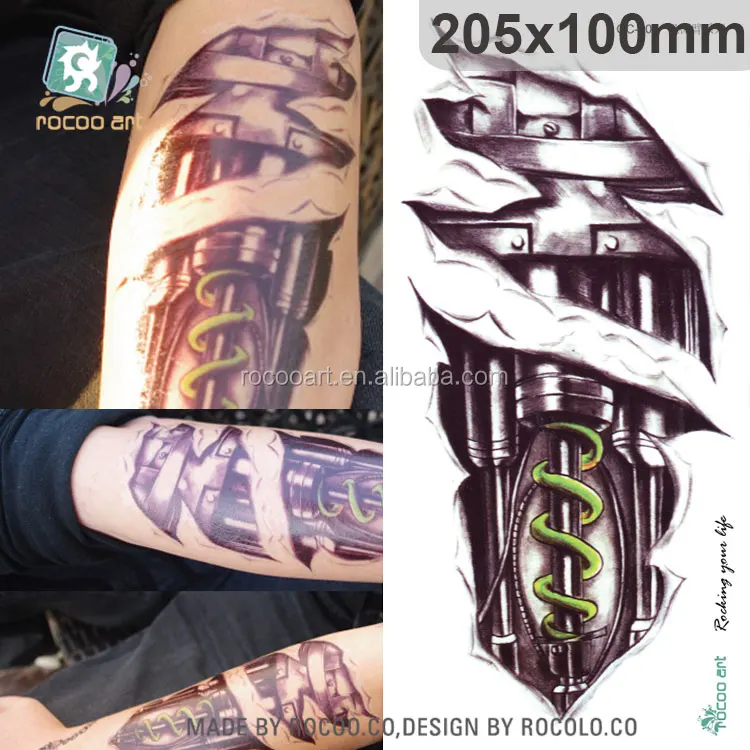 Qc602/big Body Temporary Tattoos Machine Shoulder 3d Tattoo Sticker For Men  Arm - Buy 3d Tattoo Sticker,3d Tattoo Man,Waterproof Temporary Tattoo  Stickers Product on 