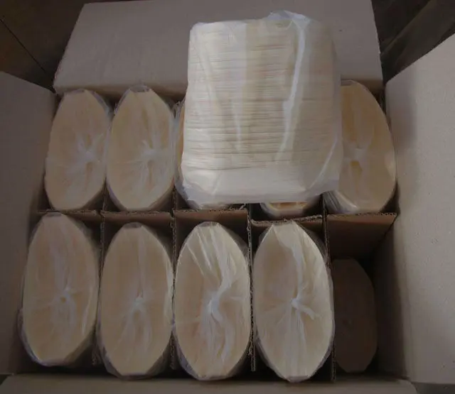 Disposable wooden plate (boat) package