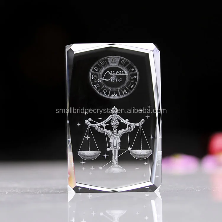 product ready to ship professional wholesale crafts 12 zodiac constellation aries scorpio libra 3d laser engraving crystal gifts-34