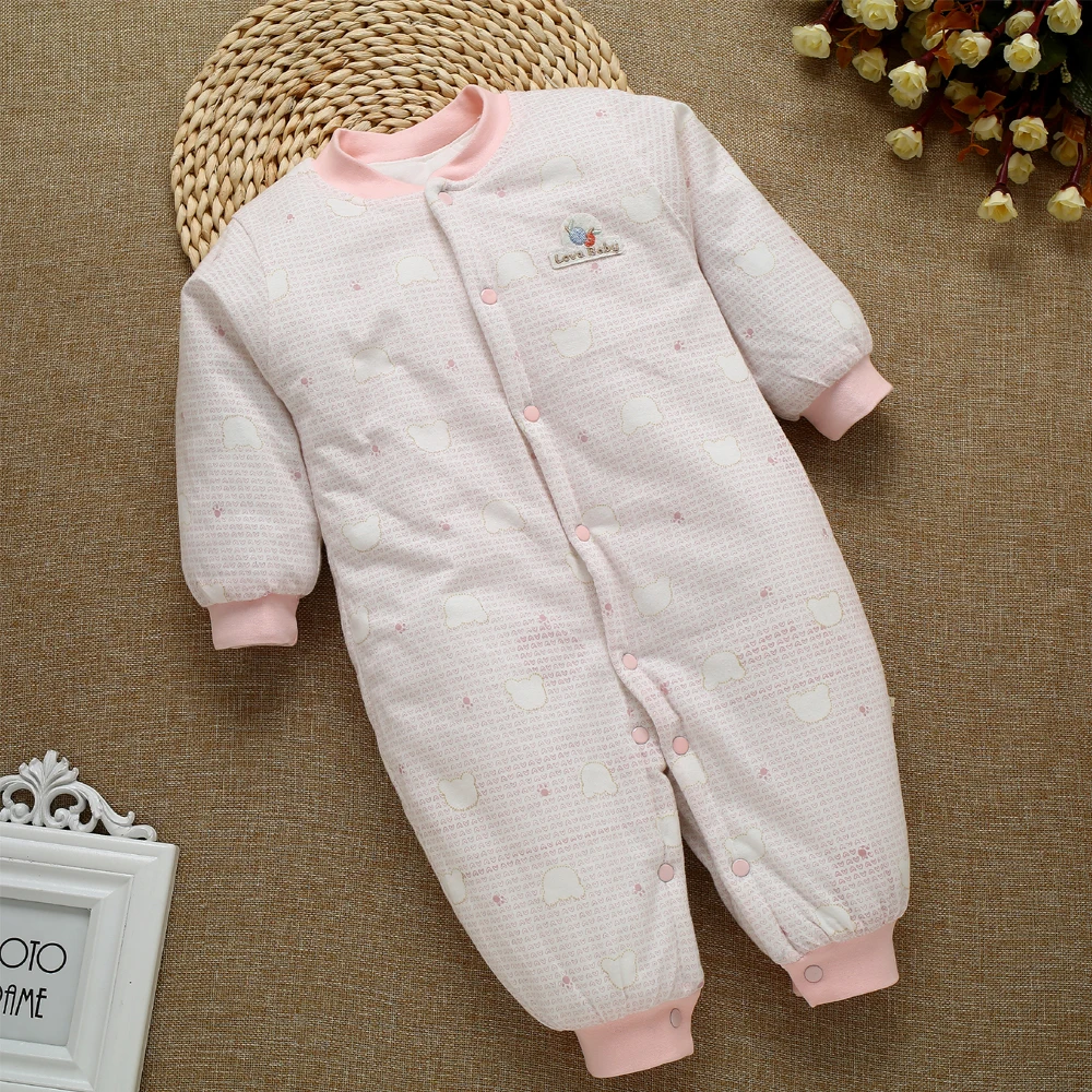 manufacturer CYFOREVER hot sale winter jumpsuit baby overalls with silk wadding