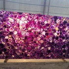 Agate Purple Agate Backlit Semi Precious Gemstone Agate Stone Slabs