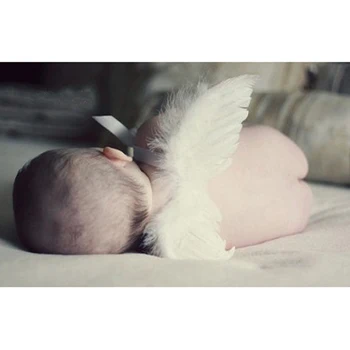 CG-WN001 Angel wing for baby white feather wing
