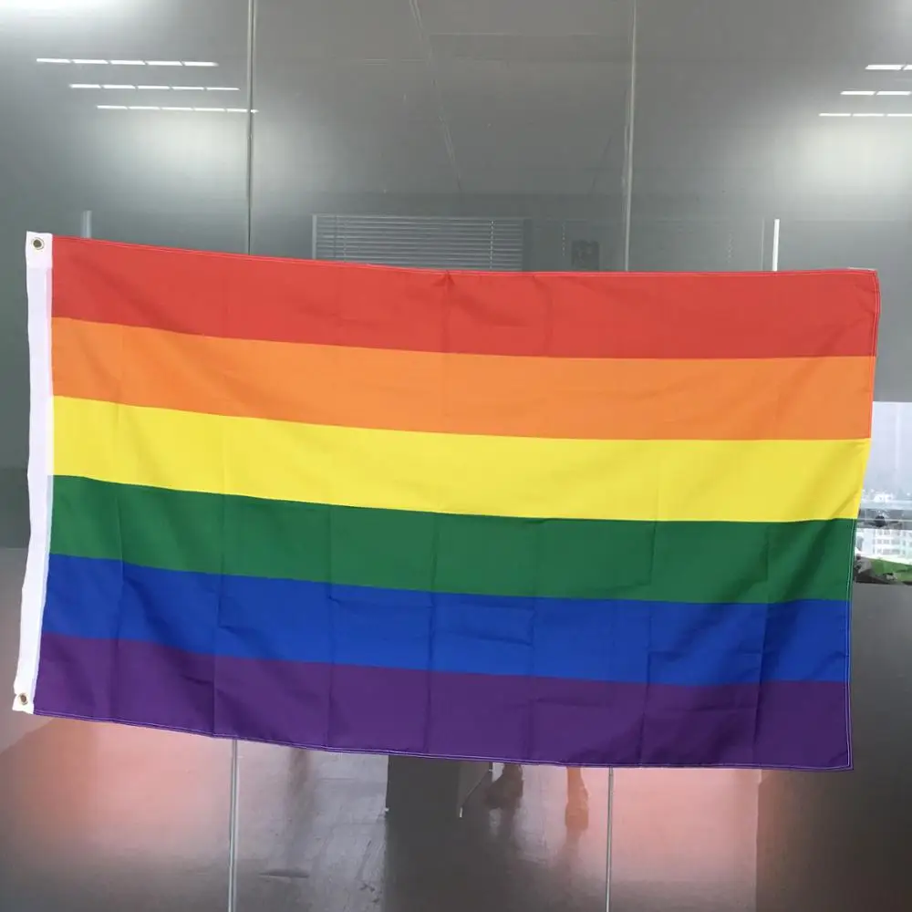Bulk of 4 LGBT Rainbow Polyester Flag 3/'x5/' Ft 2/'x3/' Ft Pride Flags US WHOLESALE