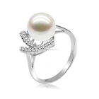 18k Gold 750 Bridal Wedding Pearl Ring settings Designs