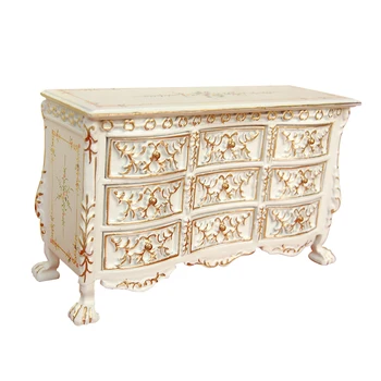 Dollhouse Miniature Furniture Bedroom Victorian Style Cabinet w/ Dresser JB0033