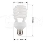 Cfl Spiral Spiralcfl Cfl Lamp Energy Saver 8000H Life Time 23W CFL Spiral Energy Saving Lamp Bulb With CE And Rohs Certification