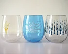 Glass Glass Glass Glass Eco-Friendly Tritan Big 14oz Plastic Stemless Wine Glass