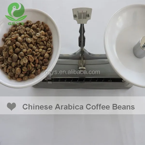 chinese arabica coffee beans raw coffee beans