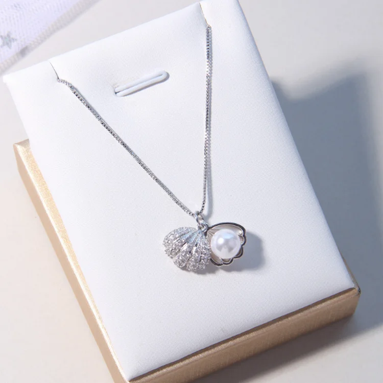 Korean Design Silver Plated Shell Pearl 