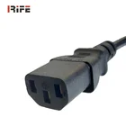 Power Cable Pc Usa Plug USA US Plug Power Cord IEC C13 Power Supply Lead Cable For AC Adapters PC Computer