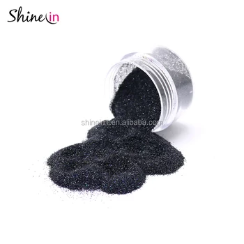 Wholesale Non-toxic Black Glitter Powder Eye Face Cosmetic Extra Fine Glitter for Halloween Decoration