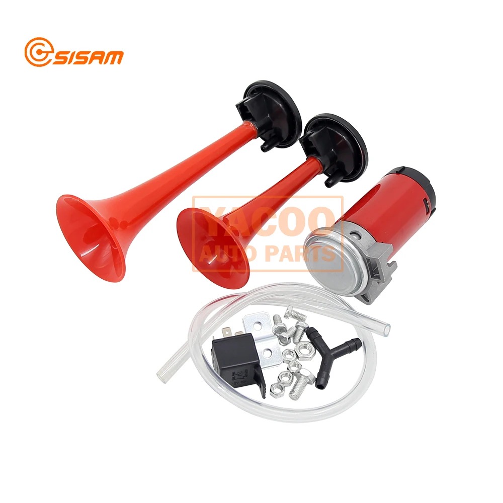 Two Double Air Horn Trumpet Plastic 