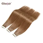 Skin Hair Tape Hair 20 Inch Seamless Skin Weft Tape On Hair Extensions 20 Pieces 50 Grams Straight Brazilian Real Human Hair
