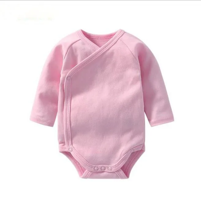 manufacturer Hot Sale Baby Rompers Winter Long Sleeve Girl Boys Pain Baby clothes