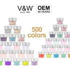 Nail Art Powder Nails Dipping OEM Custom Your Logo In Acrylic Jar Cap New Style Nail Art Quick Color Nail Dipping Powder